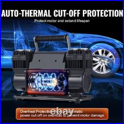Uimoso 12V Dual-Cylinder Portable Air Compressor 10.6CFM 150PSI Tire Inflator
