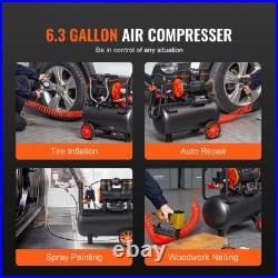 Uimoso 6.3 Gallon Air Compressor 1450W 3.35 CFM @ 90 PSI Max Pressure 116 PSI