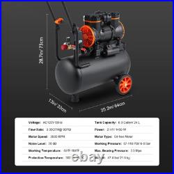 Uimoso 6.3 Gallon Air Compressor 1450W 3.35 CFM @ 90 PSI Max Pressure 116 PSI