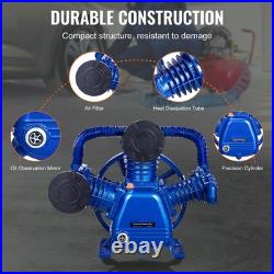 Uimoso Air Compressor Pump Head 10HP 17.5CFM @90PSI 3-Cylinder Piston Pump Head