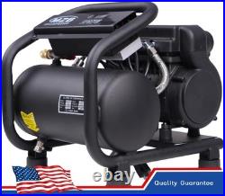 Ultra Quiet 1.1KW Air Compressor 110V 60HZ, 6L Tank 4-9 Bar Quick Pressurization