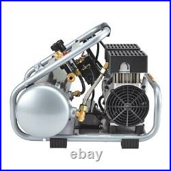 Ultra Quiet Air Compressor 2 Gallon 135 PSI Portable Hand Carry Oil Free Pump