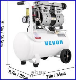 Ultra Quiet Air Compressor, Quiet Air Compressor 6.6 Gallon, Oil Free Compressor