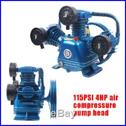 Universal 115PSI 4HP W Type 3 Cylinder Air Compressor Pump Head High Efficiency