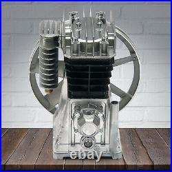 Universal 3HP Piston Twin Cylinder Oil Lubricated Air Compressor Pump Head 2.2KW