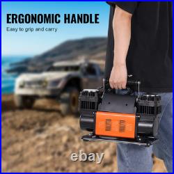 VEVOR 10.6CFM Portable Tire Inflator Dual-Cylinder Air Compressor 12V 150PSI