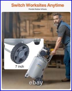 VEVOR 13-Gallon Air Compressor 2HP 66dB Ultra Quiet Oil-Free 125 PSI
