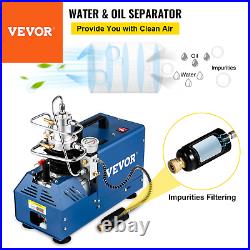 VEVOR 30MPA/4500PSI High Pressure Air Compressor PCP Airgun Scuba Air Pump 1800W