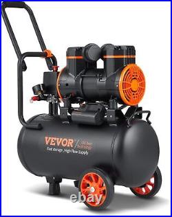 VEVOR 6.3 Gallon Air Compressor, 2 HP 3.35 CFM 90PSI Oil Free Air Compressor