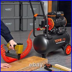 VEVOR 6.3 Gallon Air Compressor, 2 HP 3.35 CFM 90PSI Oil Free Air Compressor