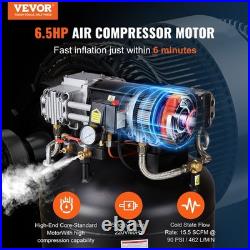 VEVOR 80 Gallon Air Compressor 6.5HP 15.5 SCFM@90 PSI 2-Stage 145PSI Oil Free