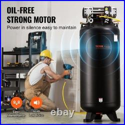 VEVOR 80 Gallon Air Compressor 6.5HP 15.5 SCFM@90 PSI 2-Stage 145PSI Oil Free