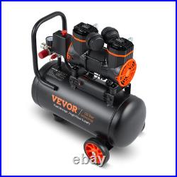 VEVOR Air Compressor 4.8 Gallon 900W 2.2 CFM@ 90PSI 70 dB Ultra Quiet Oil Free
