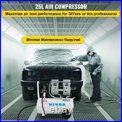 VEVOR Air Compressor 6.6 Gallon, Portable Air Compressor 1 HP, Oil Free Air Comp