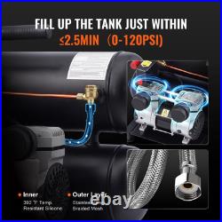 VEVOR Air Compressor Compact Portable Oil Free Compressor 4.6 Gallon 90 PSI