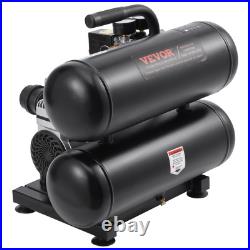 VEVOR Air Compressor Compact Portable Oil Free Compressor 4.6 Gallon 90 PSI