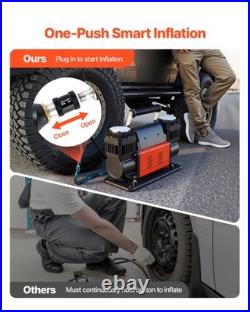 VEVOR Dual-Cylinder Heavy Duty Air Compressor 10.6CFM 12V Portable Tire Inflator