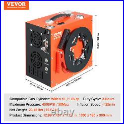 VEVOR PCP Air Compressor 4500PSI/30Mpa Built-in Converter DC12V/AC120V Auto-Stop