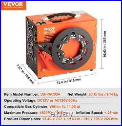 VEVOR PCP Air Compressor 4500PSI/30Mpa Built-in Converter DC12V/? ! OPEN BOX