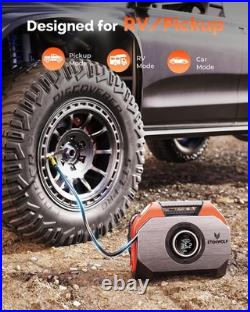 VORTEX S6 Tire Inflator Portable Air Compressor for Heavy-duty Vehicle, Cordless