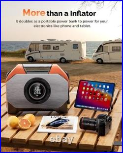 VORTEX S6 Tire Inflator Portable Air Compressor for Heavy-duty Vehicle, Cordless