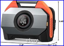 VORTEX S6 Tire Inflator Portable Air Compressor for Heavy-duty Vehicle, Cordless