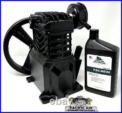 VT470000KB CAMPBELL HAUSFELD AIR COMPRESSOR CAST IRON PUMP COMES With QUART OF OIL