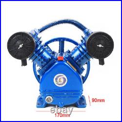 V-0.25/8 3HP 2 Piston V Style Twin Cylinder Air Compressor Head Pump 250L/min US