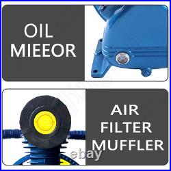 V Style 2 Cylinder Air Compressor Pump Motor 175psi Double Stage Head Air Tool