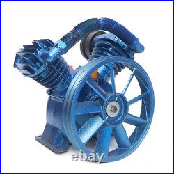 V Style 2-Cylinder Air Compressor Pump Motor Head Double Stage 175psi 5.5HP 4KW