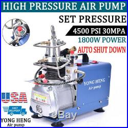 YONG HENG 30MPa 4500PSI Electric Auto Pump Air Compressor High Pressure Shut PCP