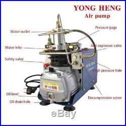 YONG HENG 30MPa Air Compressor Pump 110V PCP Electric 4500PSI High Pressure USA