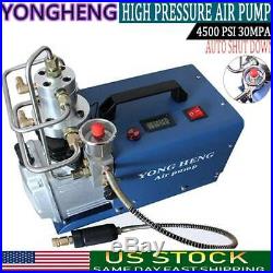 YONG HENG 30MPa Air Compressor Pump PCP Electric 4500PSI High Pressure Auto-Stop