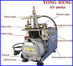 YONG HENG 30Mpa Auto Shut Air Compressor Pump 4500PSI High Pressure PCP 110V