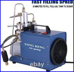 YONG HENG 4500PSI 30Mpa High Pressure Air Compressor Pump 110V PCP Scuba Rifle