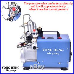 YONG HENG Auto Shut 30MPa Air Compressor Pump PCP Electric 4500PSI High Pressure