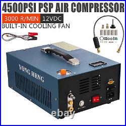 YONG HENG Portable 4500PSI High Pressure PCP Air Compressor Auto-Stop DC12V/110V